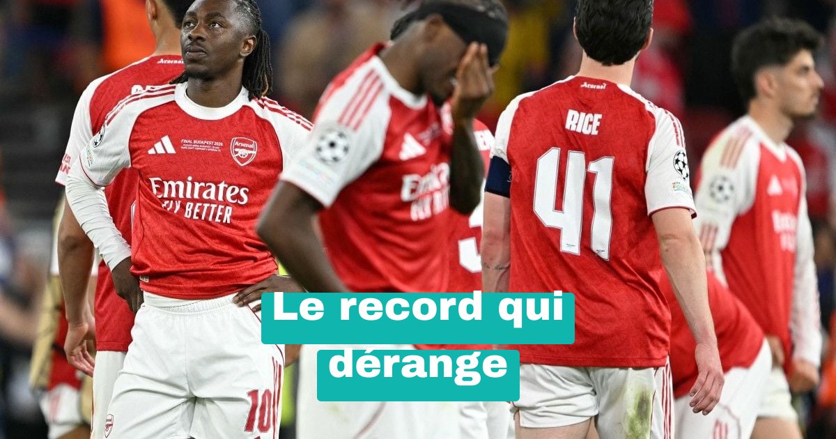 Arsenal s’effondre en finale : le record qui choque les fans