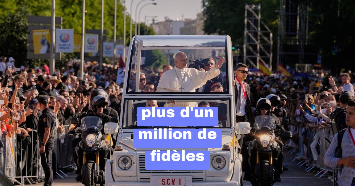 Madrid sous le choc : une messe qui a attiré plus d’un million de personnes